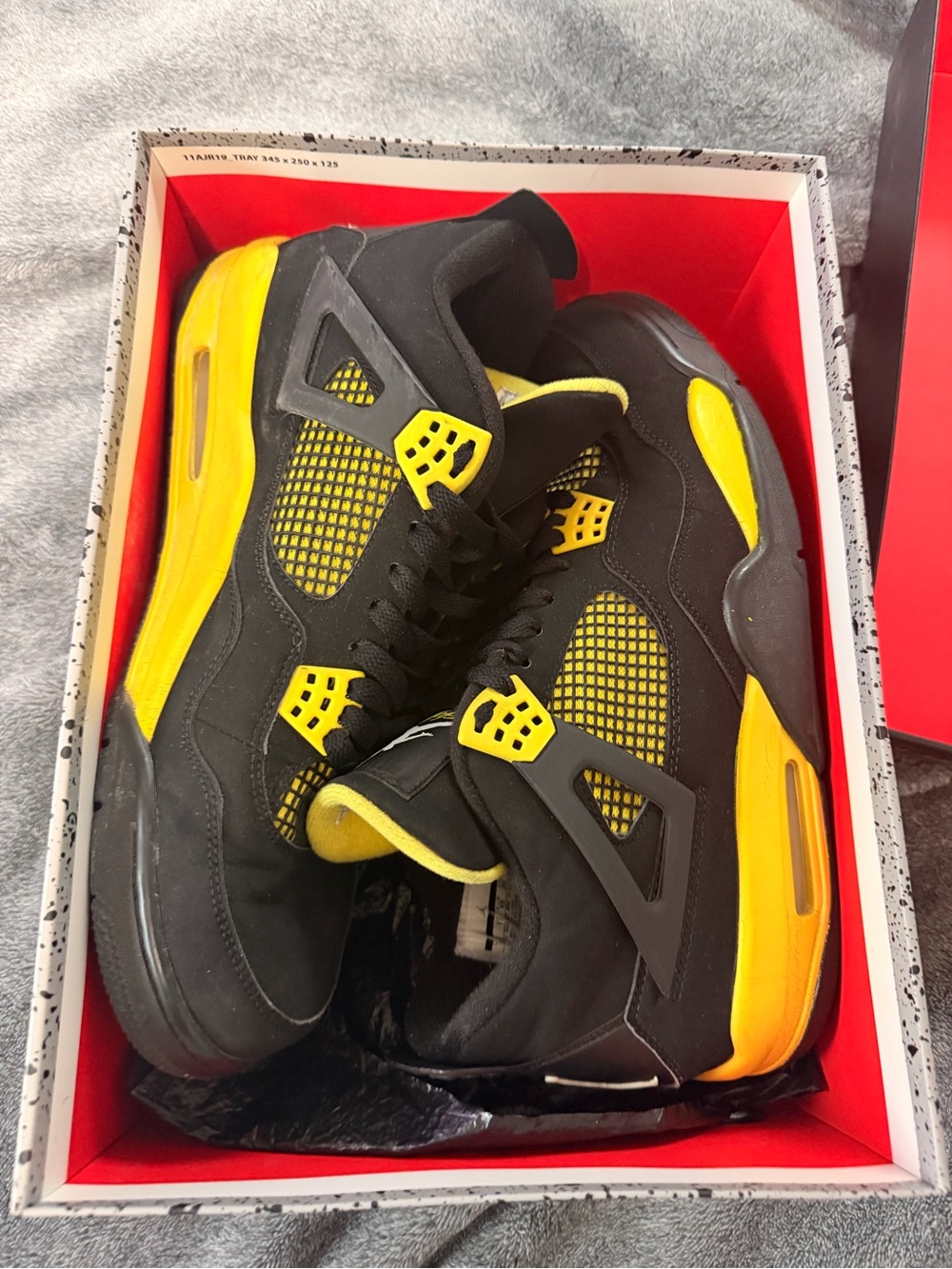 Jordan Men's Black and Yellow Basketball Shoes